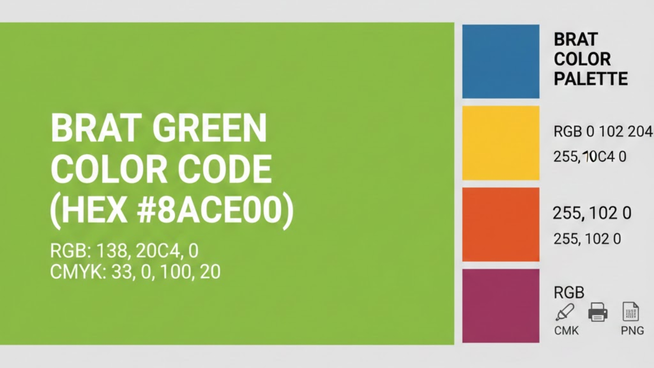 Brat Green Color Code