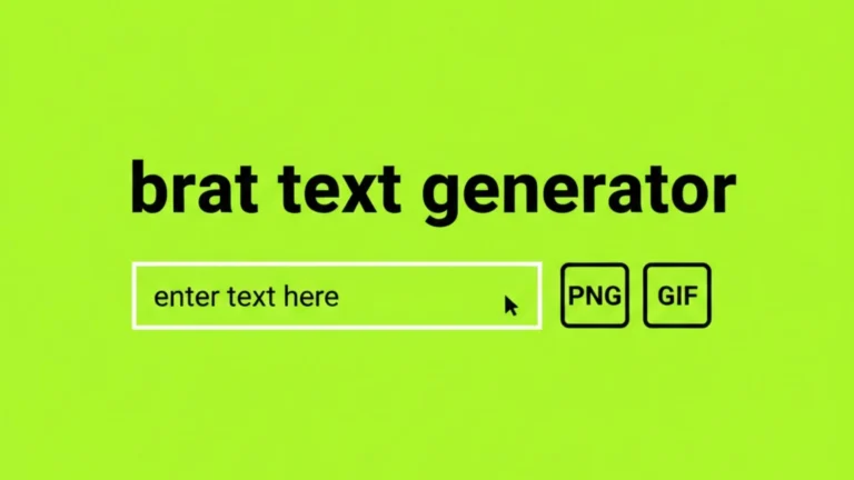 Brat_text_generator_showing_bold_meme text on a neon green background with stylish fonts