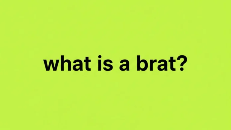 What is a brat meaning explained with bold brat text style