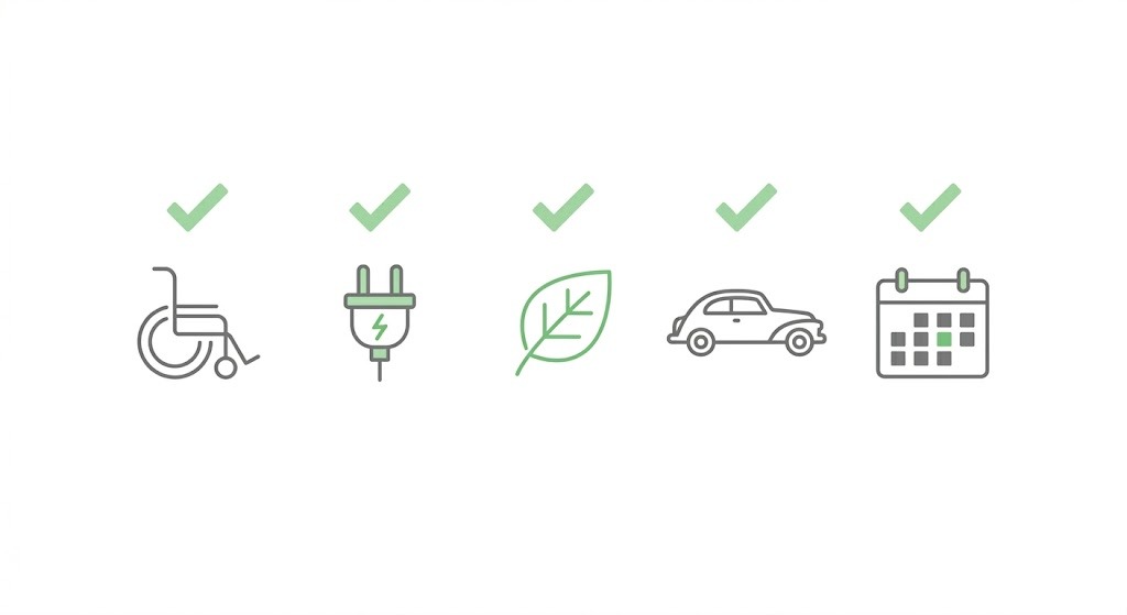 Car tax exemption categories including disability electric vehicles and historic cars 