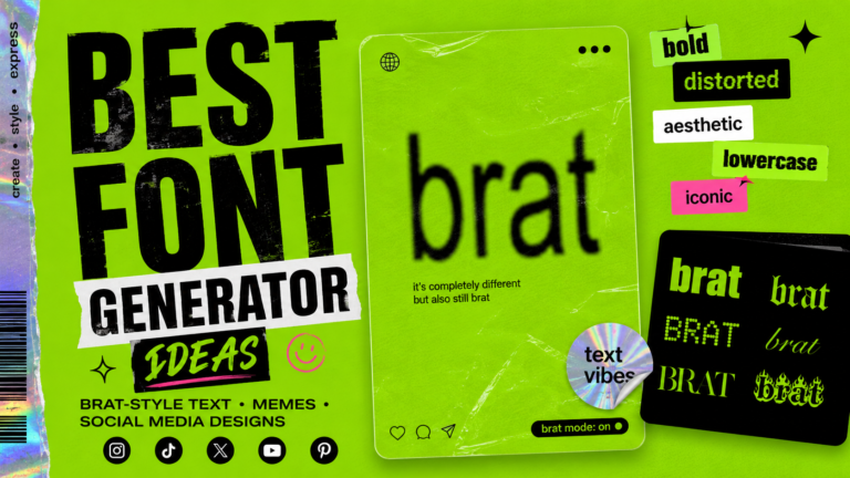 Best Font Generator Ideas for Brat-Style Text, Memes and Social Media Designs 13 Best Font Generator Ideas for Brat-Style Text
