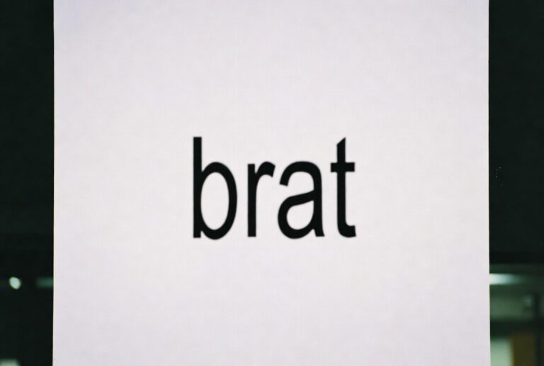 Brat Generator White tool preview with clean white background and bold text examples