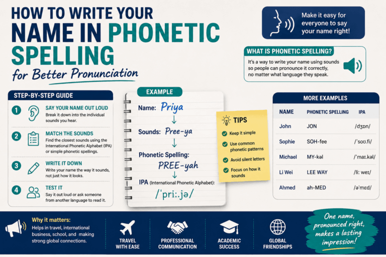 How to Write Your Name in Phonetic Spelling for Better Pronunciation