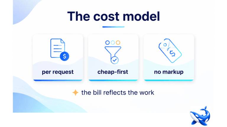 The cost model