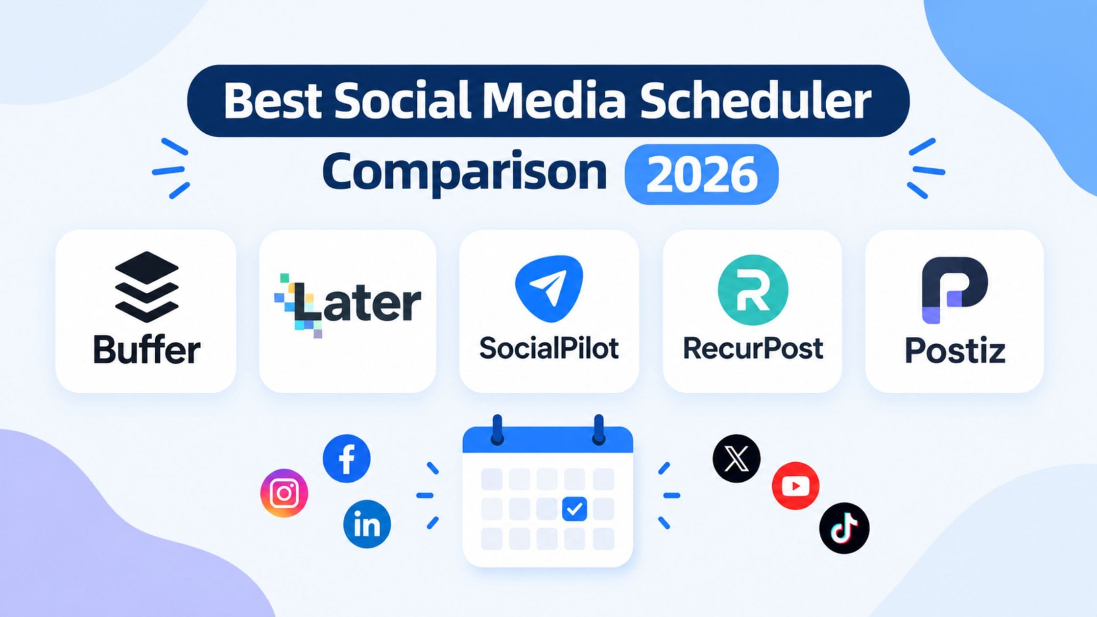 Best social media scheduler comparison 2026