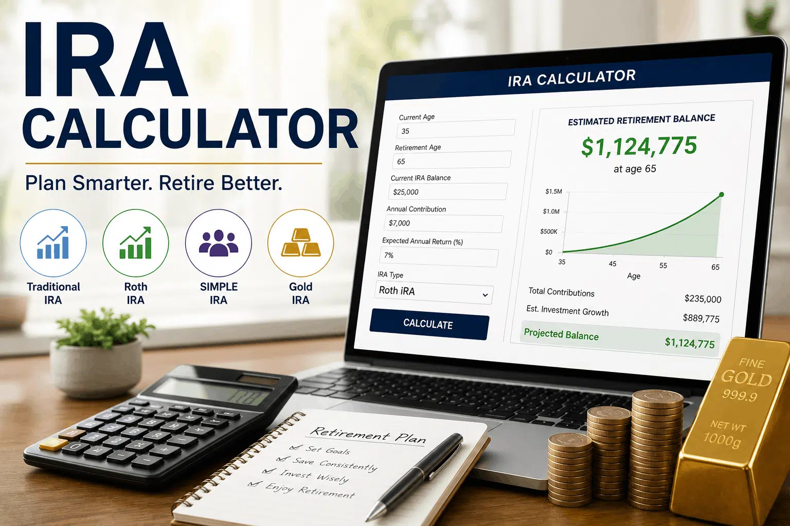 IRA Calculator