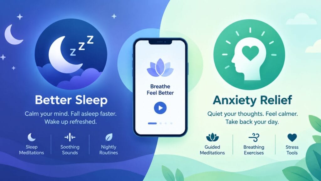 Best Meditation Apps in 2026 (Free and Paid Compared) 4 best meditation app for sleep and anxiety