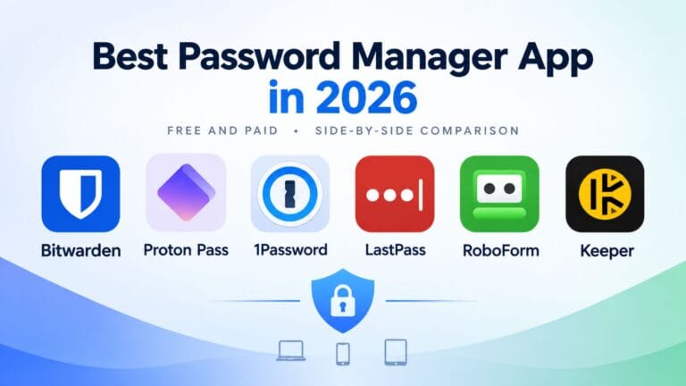 best password manager app comparison 2026