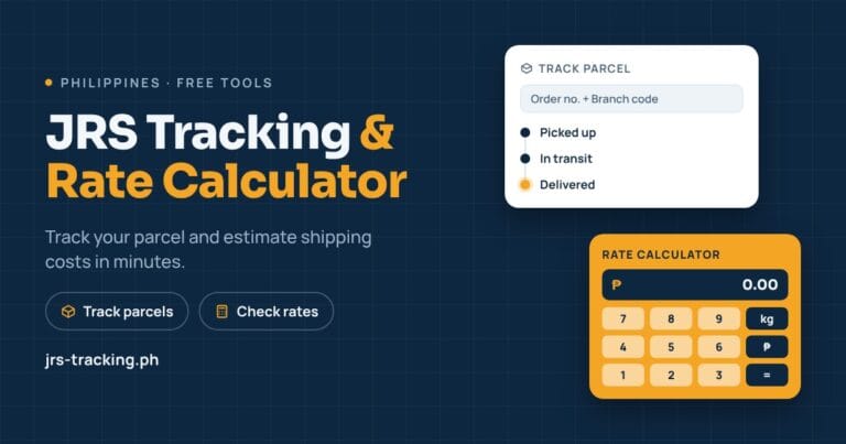 JRS Tracking & Rate Calculator Philippines | Free Tool 6 JRS Tracking & Rate Calculator Philippines | Free Tool